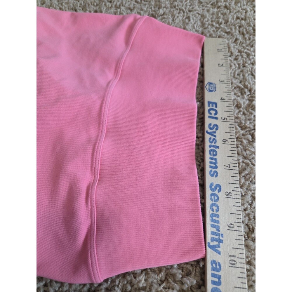 Bombshell Sportswear Tiny Waist Shorts |XS| Bubblegum Pink Scrunch Butt V-Back - Picture 9 of 11